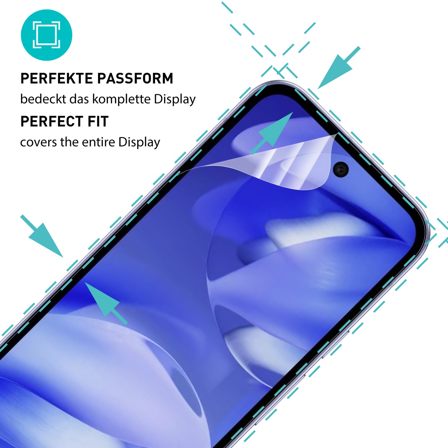 smartect TPU Schutzfolie Klar für Google Pixel 9a, 2 x Front + 2 x Cam