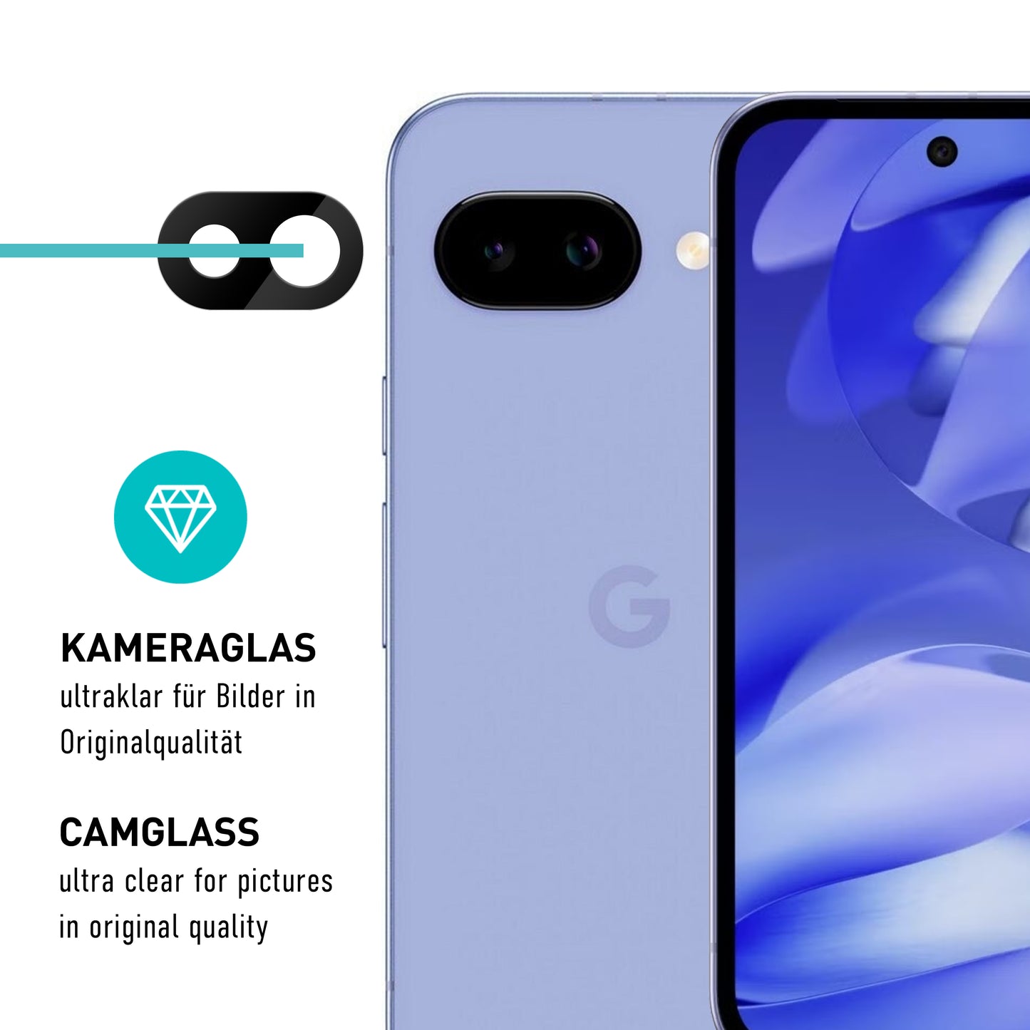 smartect TPU Schutzfolie Klar für Google Pixel 9a, 2 x Front + 2 x Cam