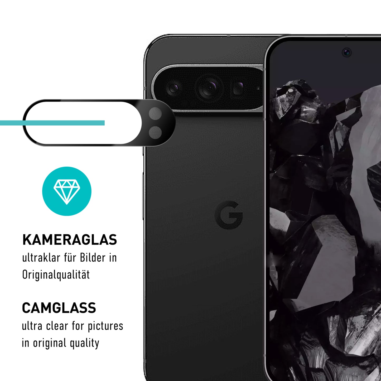 smartect TPU Screen Protector Clear for Google Pixel 9 Pro XL, 2 x Front + 2 x Cam