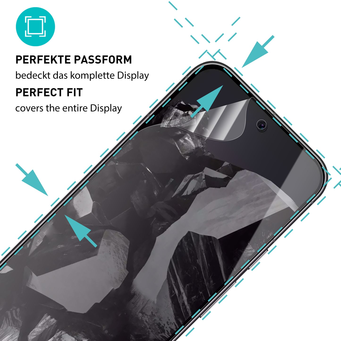 smartect TPU Screen Protector Clear for Google Pixel 9 Pro XL, 2 x Front + 2 x Cam