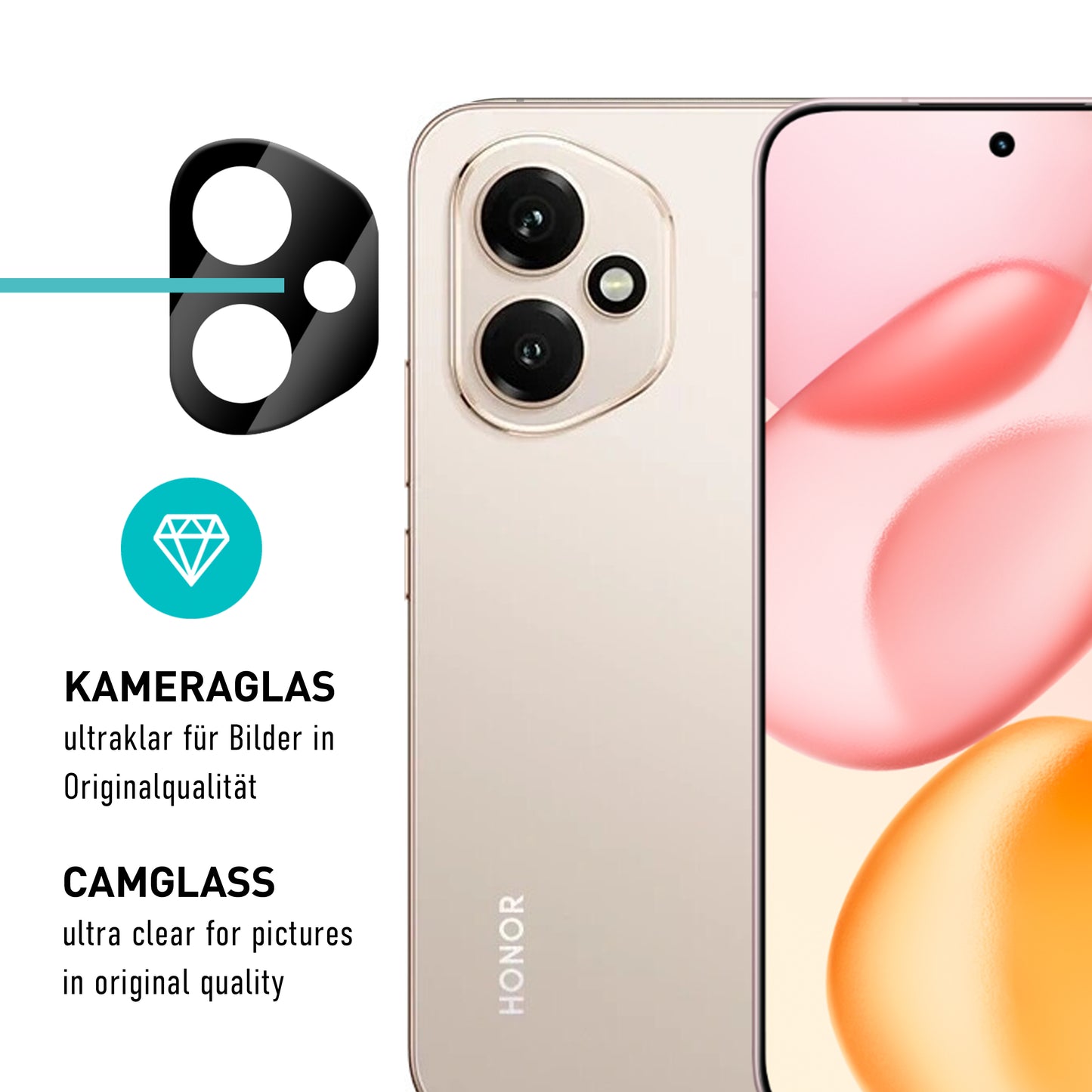 smartect TPU Schutzfolie Klar für Honor 400, 2 x Front + 2 x Cam