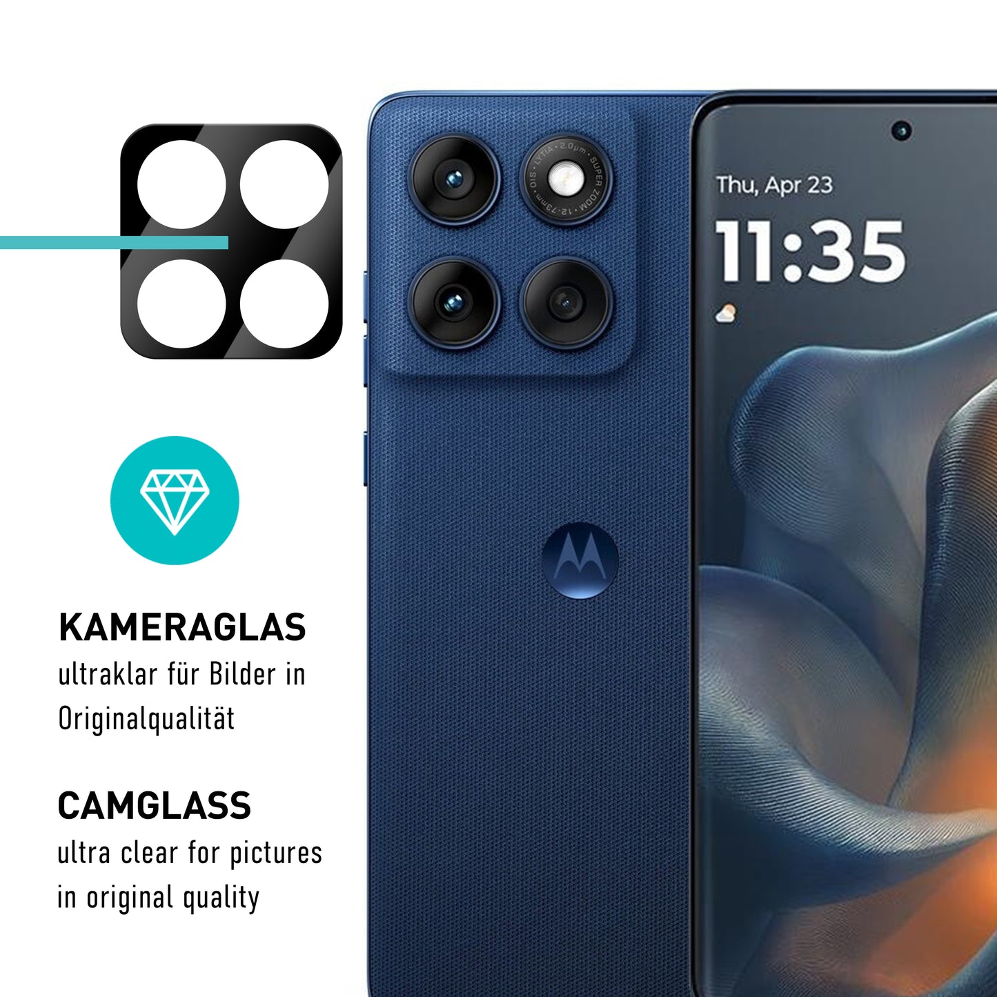smartect TPU Schutzfolie Klar für Motorola Edge 60 , 2 x Front + 2 x Cam