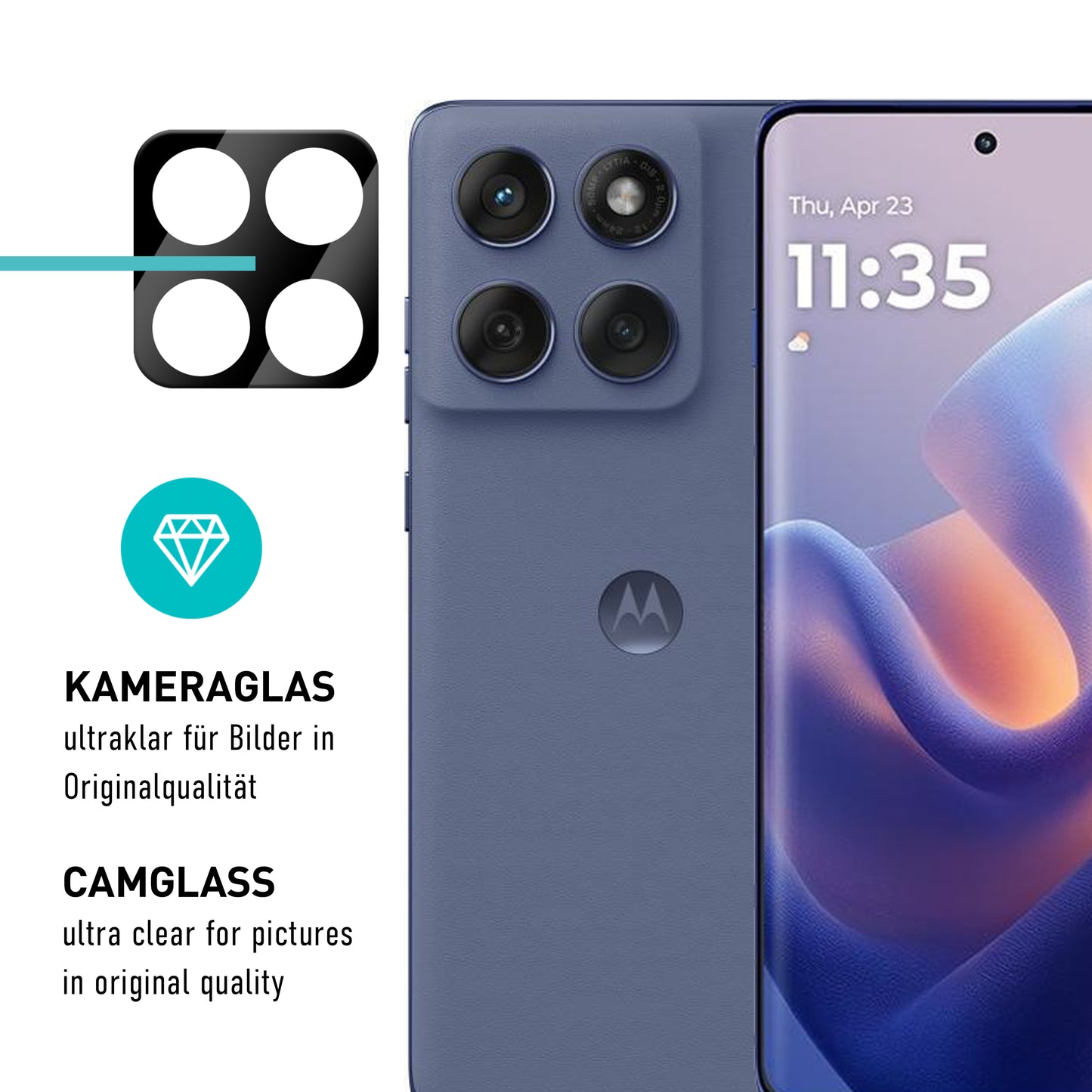 smartect TPU Schutzfolie Klar für Motorola Edge 60 Pro / 60 Fusion, 2 x Front + 2 x Cam