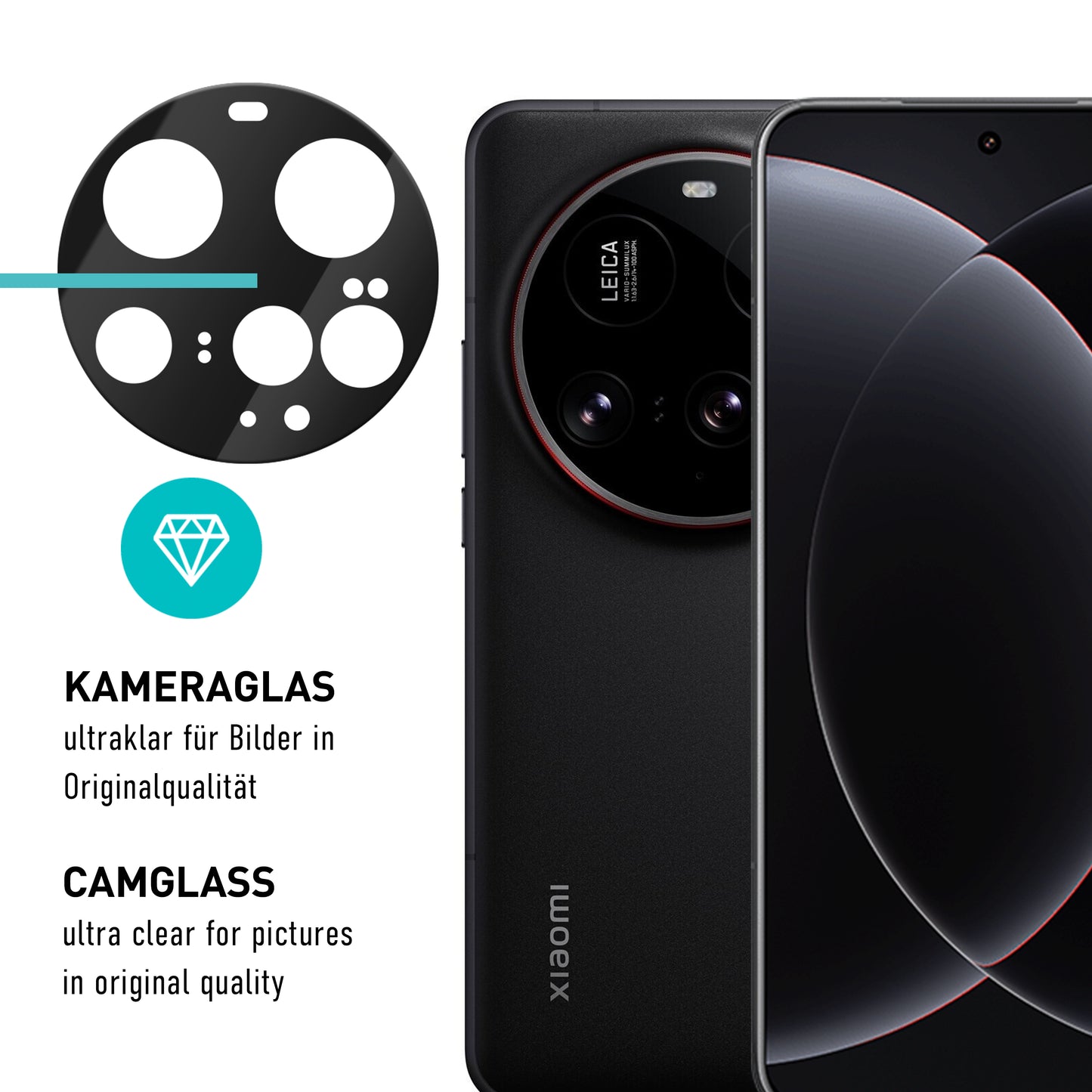 smartect TPU Schutzfolie Klar für Xiaomi 15 Ultra 5G, 2 x Front + 2 x Cam