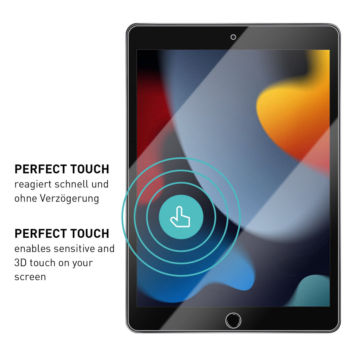 smartect Screen Protector Clear for Apple iPad 9./8./7. Gen. 10.2" (2021/2020/2019), 2 Pack