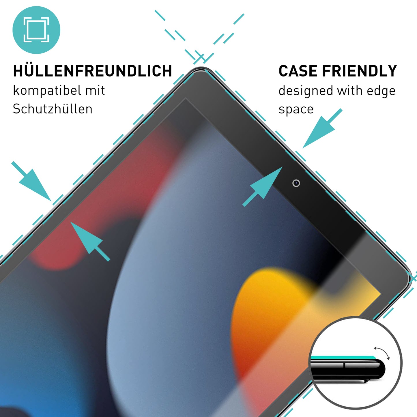 smartect Screen Protector Clear for Apple iPad 9./8./7. Gen. 10.2" (2021/2020/2019), 2 Pack