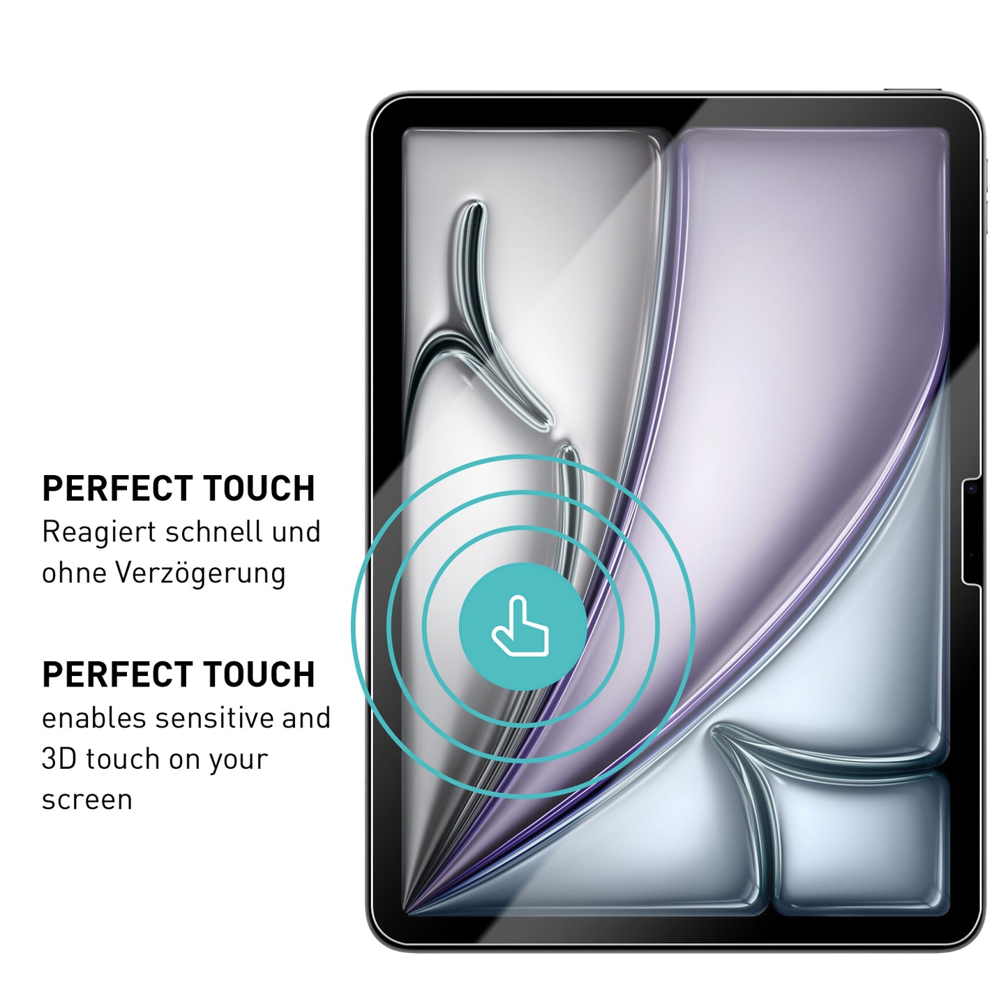 smartect Schutzglas Klar für iPad Air 2024 11.0", 2 Stück