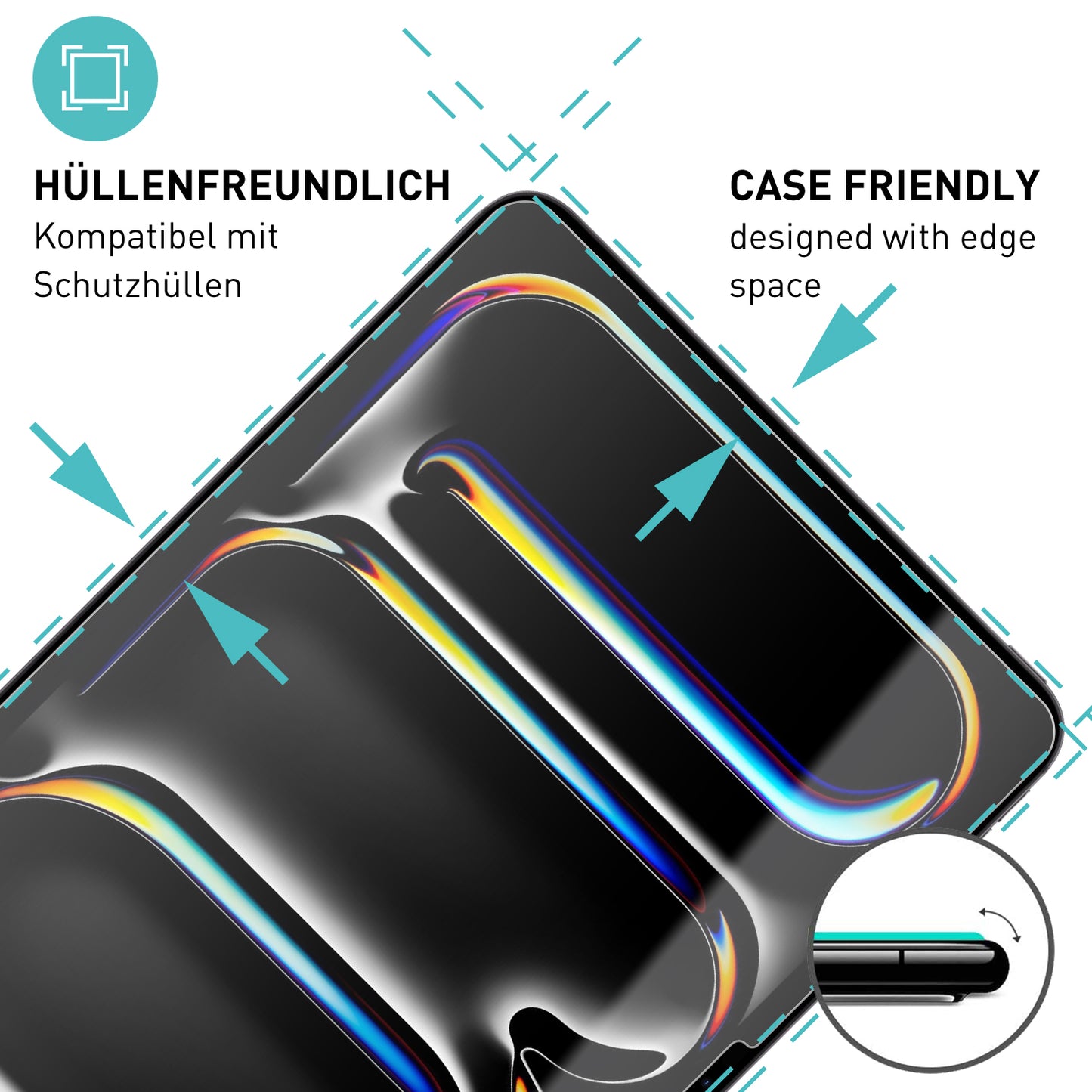 smartect Schutzglas Klar für iPad Pro 2024 11.0", 2 Stück