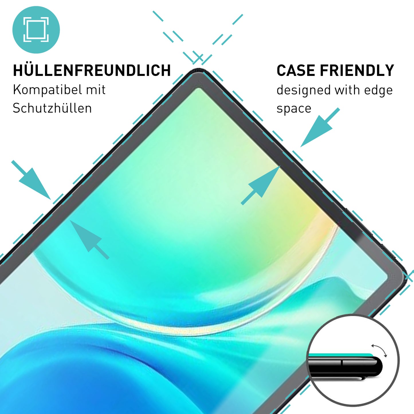smartect Schutzglas Klar für Blackview Tab 90 10.92", 2 Stück