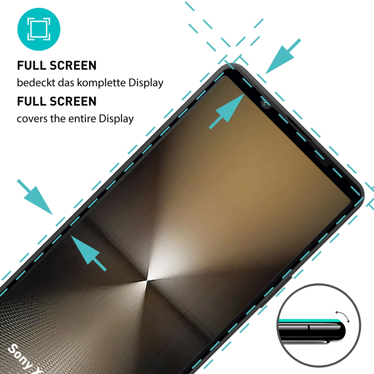 smartect Schutzglas Full Screen für Sony Xperia 1 VI, 2 Stück