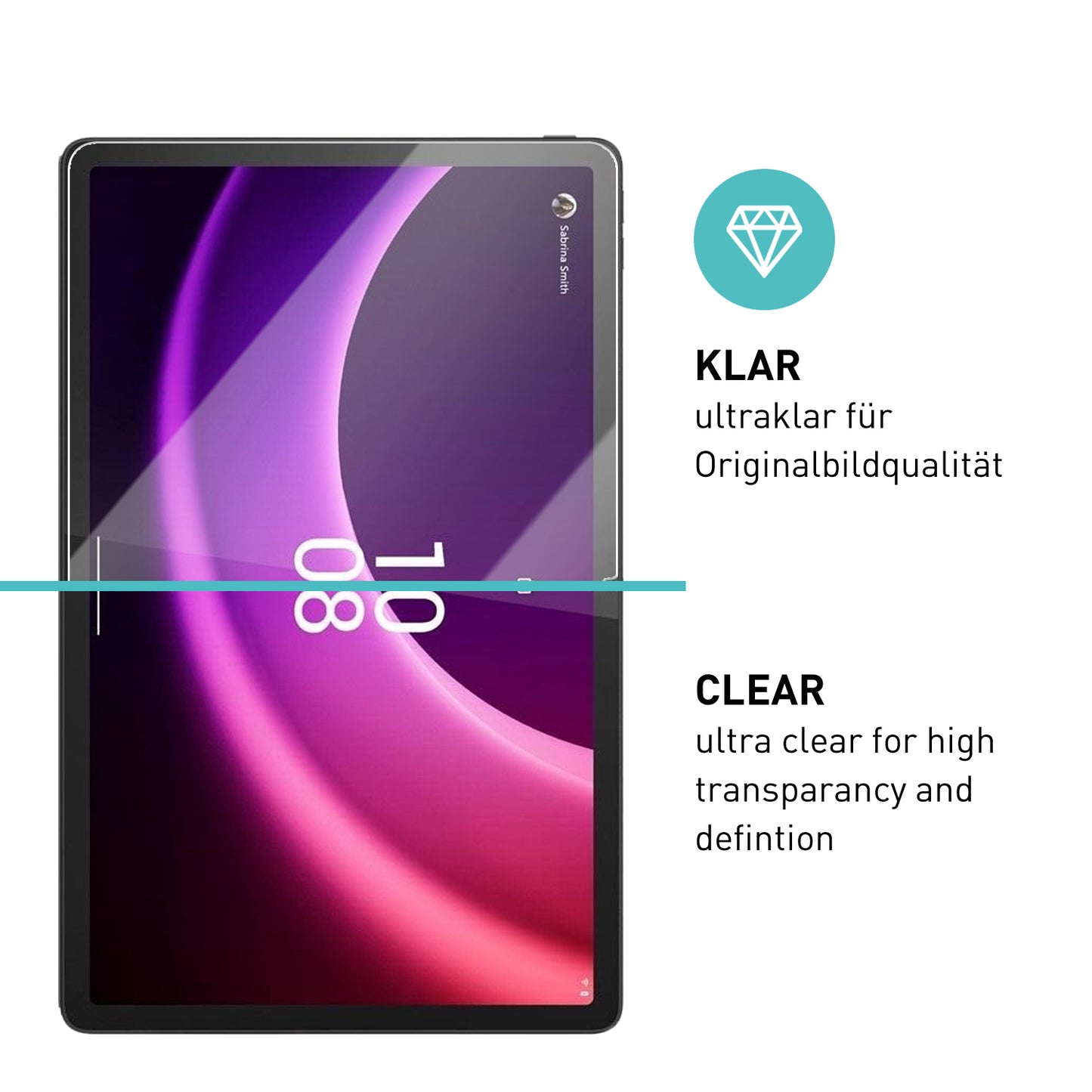 smartect Schutzglas Klar für Lenovo Tab P11 (2nd Gen) 11.5", 2 Stück