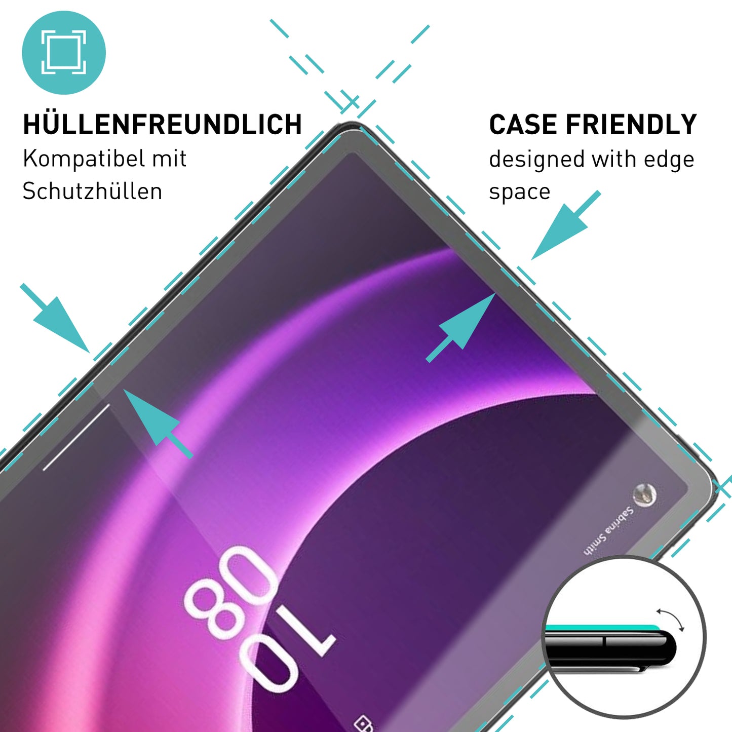 smartect Schutzglas Klar für Lenovo Tab P11 (2nd Gen) 11.5", 2 Stück