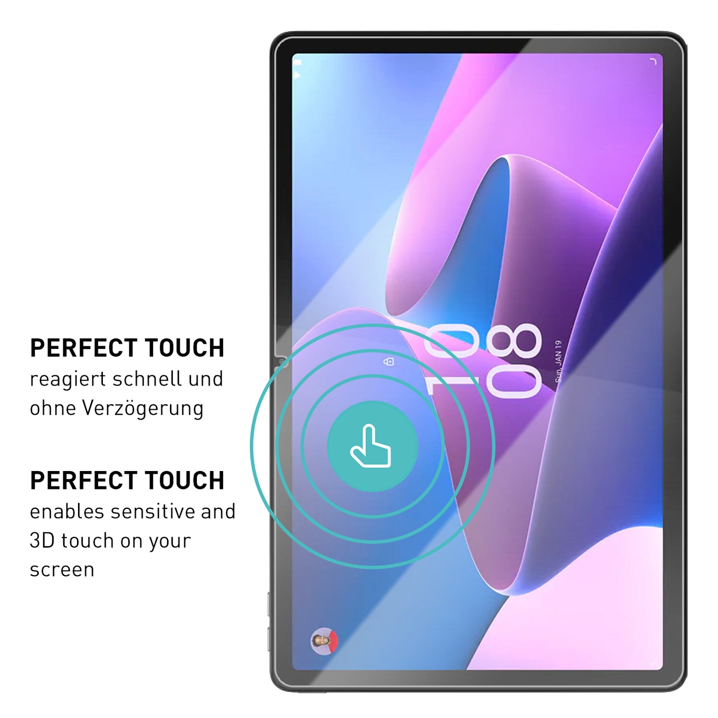 smartect Schutzglas Klar für Lenovo Tab P11 Pro Gen 2 11.2 Zoll, 2 Stück