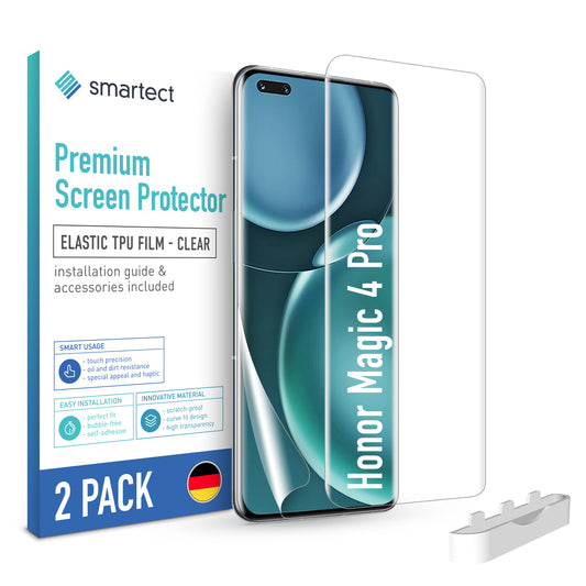 smartect TPU Screen Protector Clear for Honor Magic 4 Pro, 2 x Front