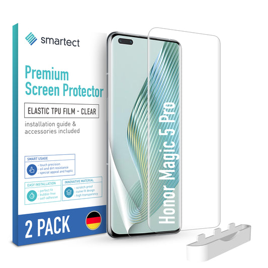smartect TPU Screen Protector Clear for Honor Magic 5 Pro, 2 x Front