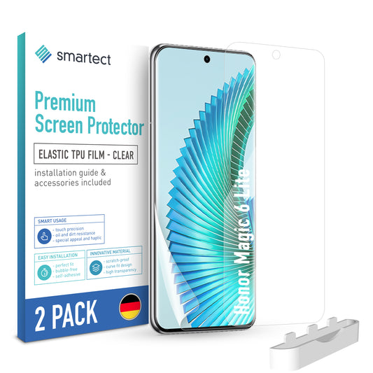smartect TPU Screen Protector Clear for Honor Magic 6 Lite, 2 x Front