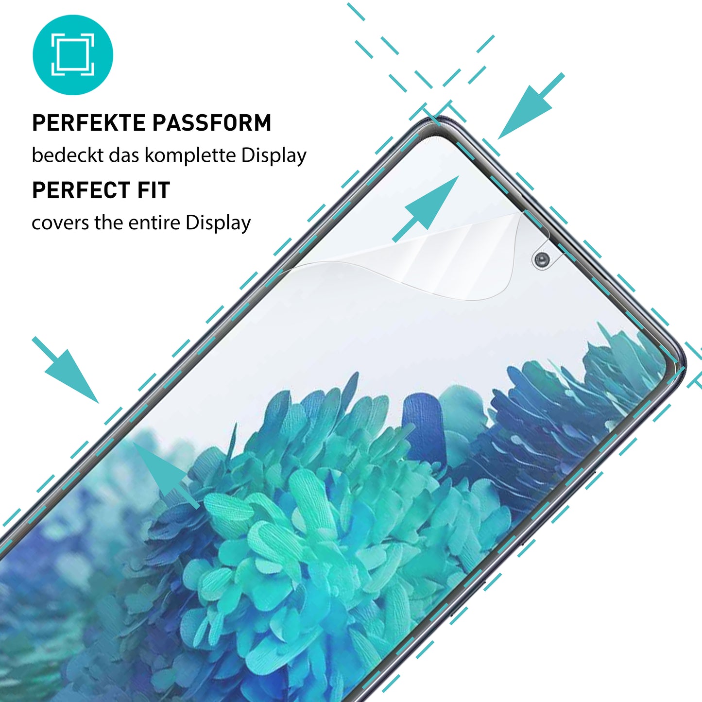 smartect TPU Schutzfolie Matt für Samsung Galaxy S20 FE, 2 x Front