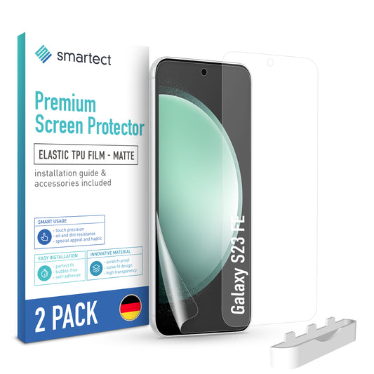 smartect TPU Screen Protector Matt for Samsung Galaxy S23 FE, 2 x Front
