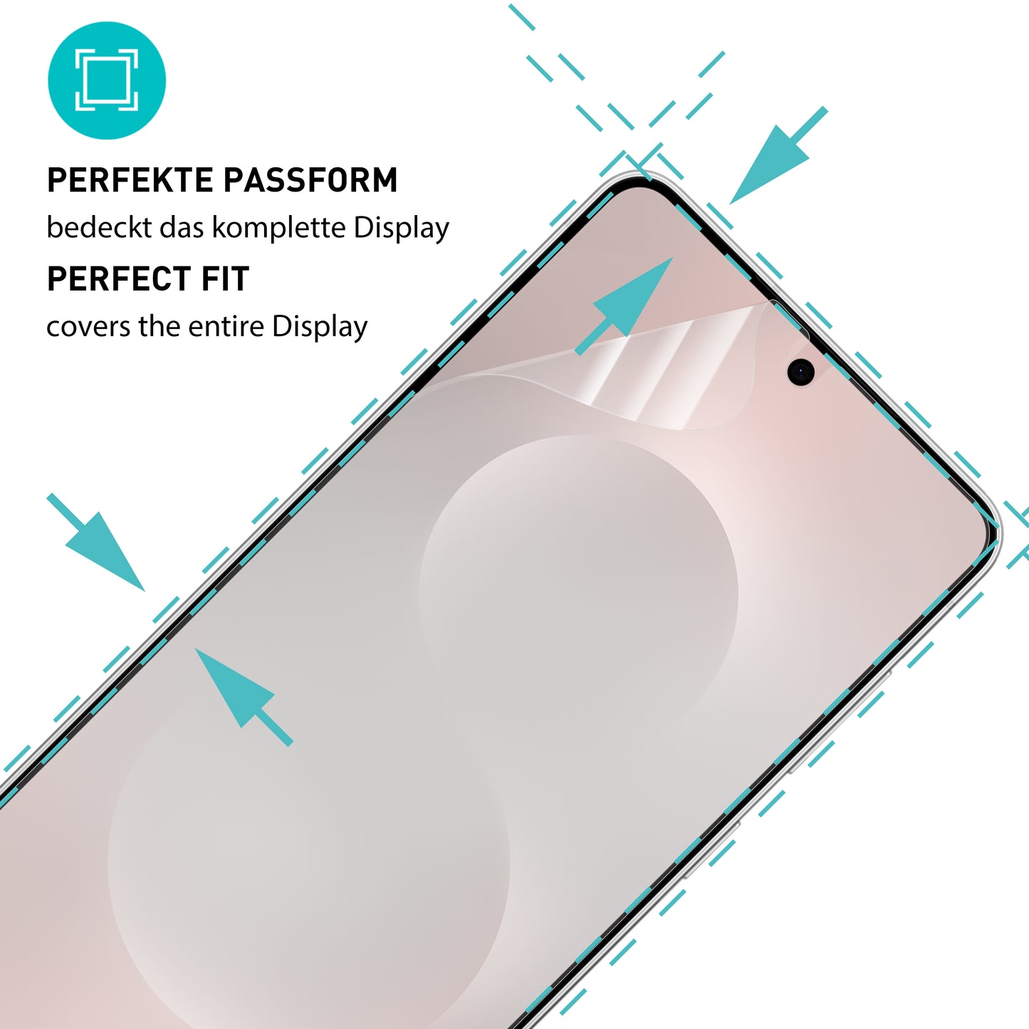 smartect TPU Schutzfolie Matt für Samsung Galaxy S25 Edge, 2 x Front