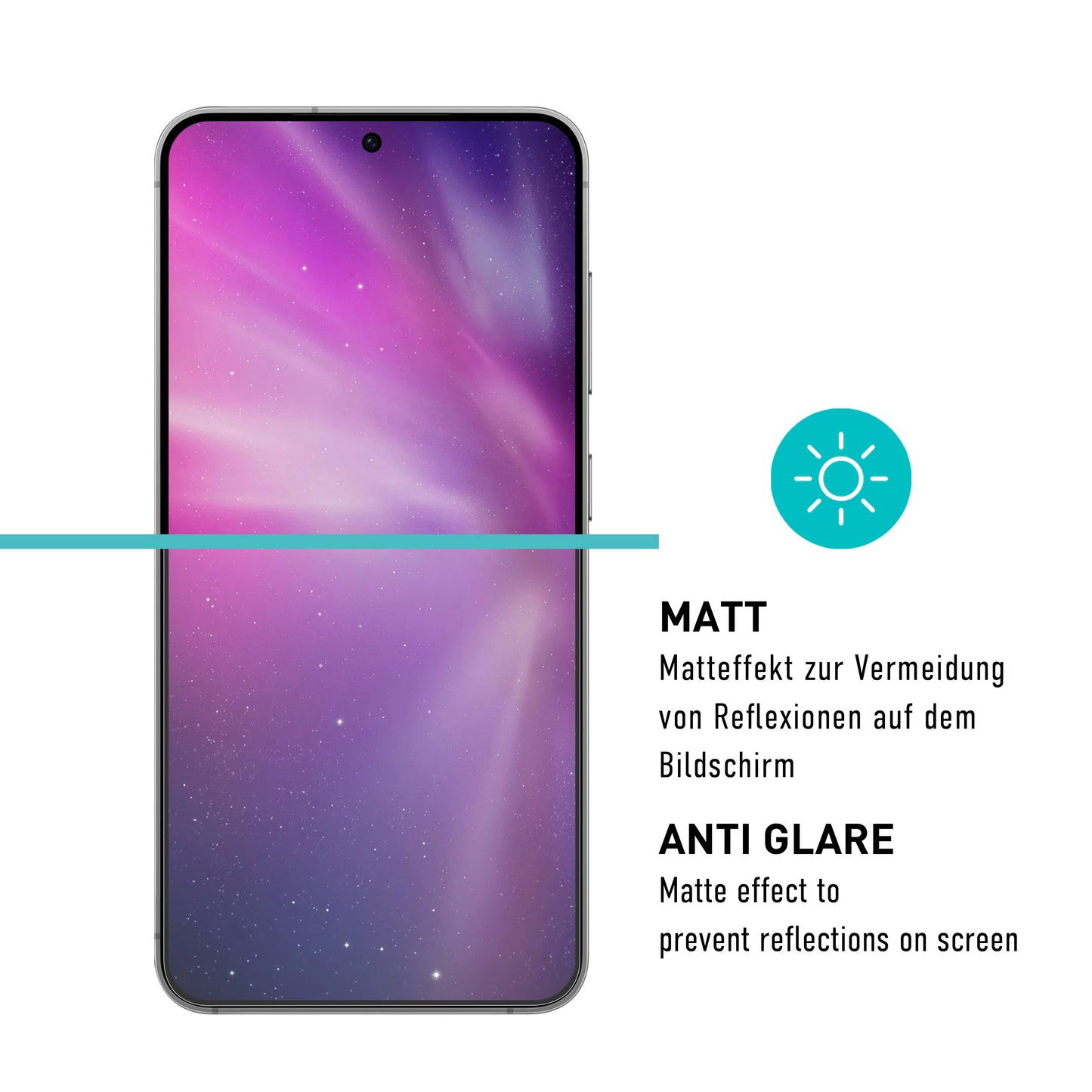 smartect TPU Schutzfolie Matt für Samsung Galaxy S25 Plus, 2 x Front