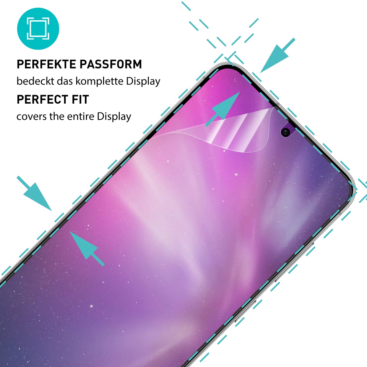 smartect TPU Schutzfolie Matt für Samsung Galaxy S25 Plus, 2 x Front