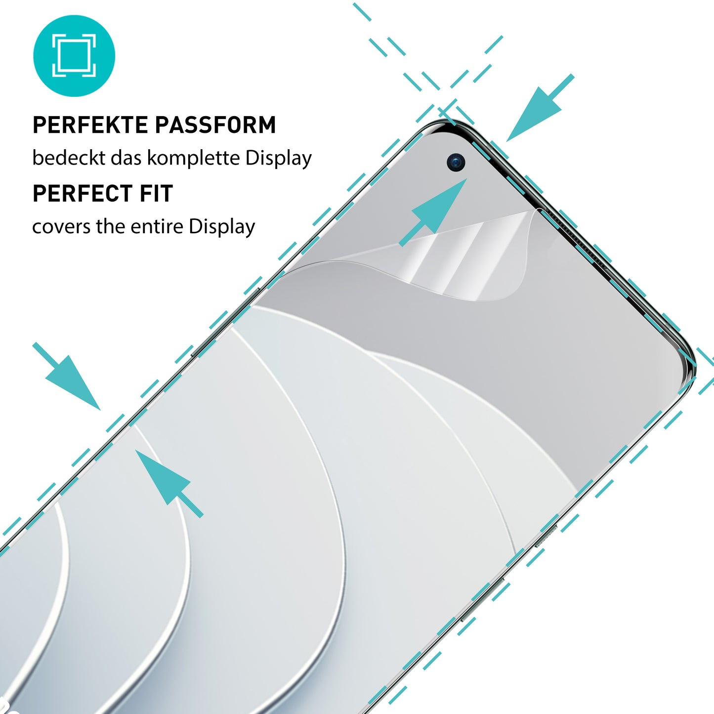 smartect TPU Screen Protector Clear for OnePlus 10 Pro, 2 x Front