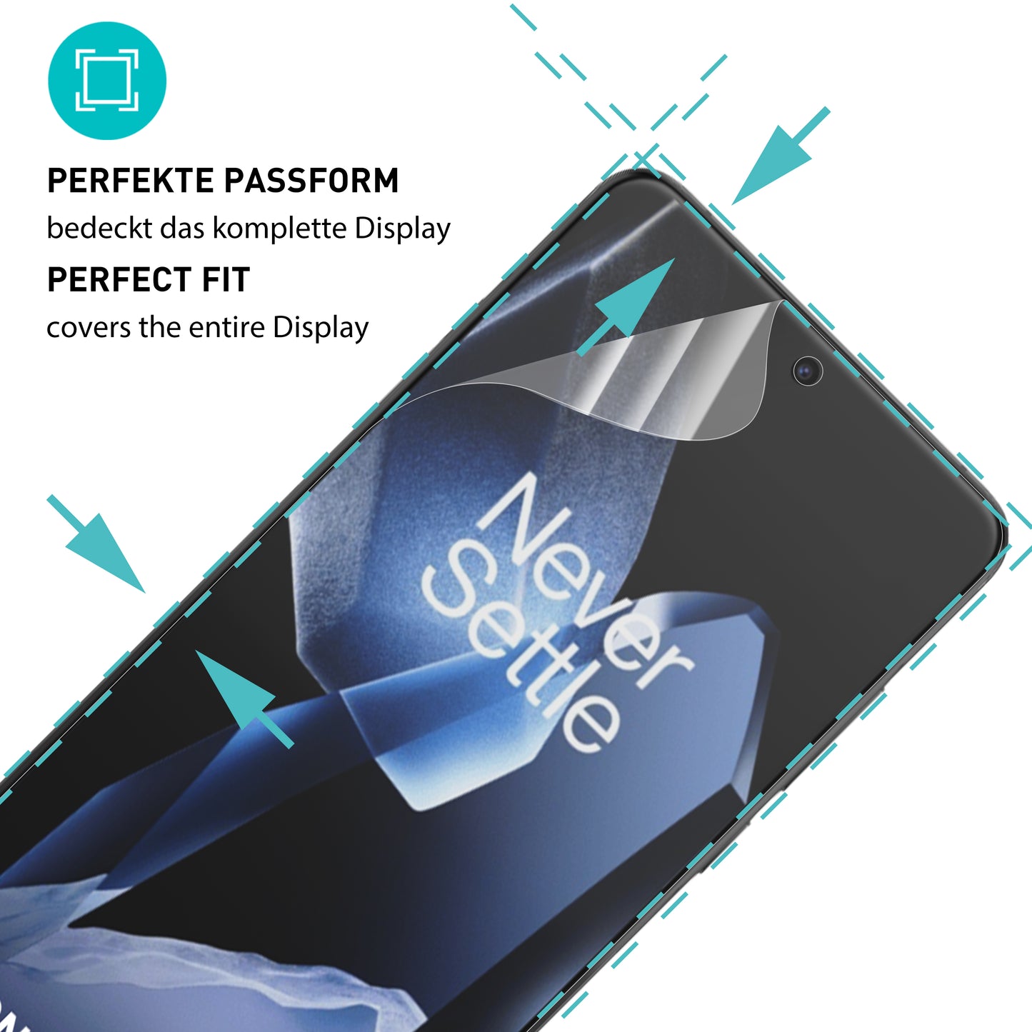 smartect TPU Schutzfolie Klar für OnePlus 13, 2 x Front