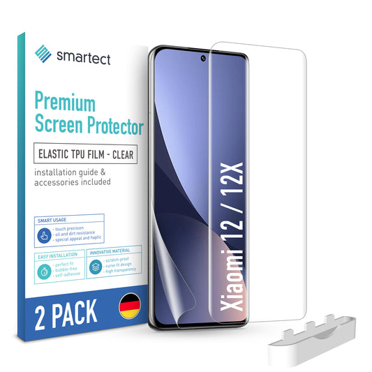 smartect TPU Screen Protector Clear for Xiaomi 12 / 12X, 2 x Front