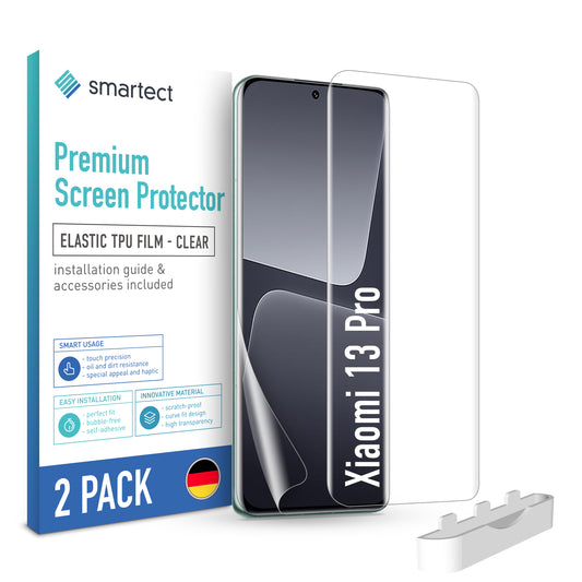 smartect TPU Screen Protector Clear for Xiaomi 13 Pro, 2 x Front