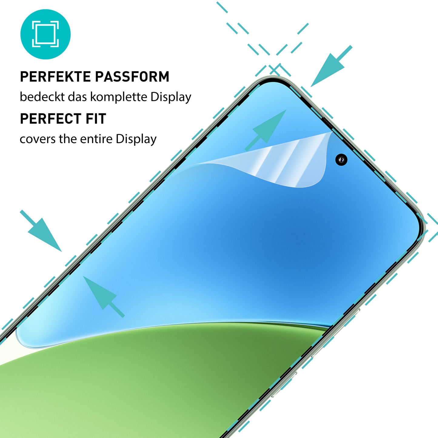smartect TPU Schutzfolie Klar für Xiaomi 15 5G, 2 x Front