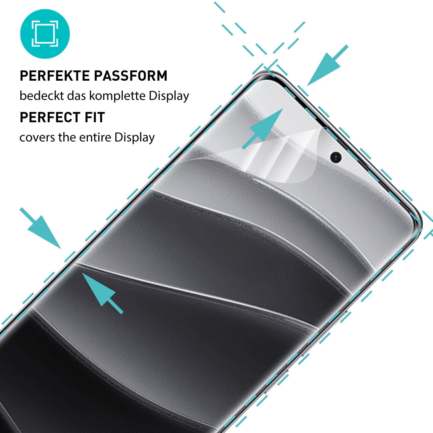 smartect TPU Schutzfolie Klar für Xiaomi Redmi Note 14 Pro Plus, 2 x Front