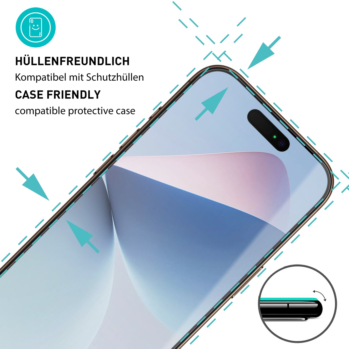 smartect Schutzglas Klar für Apple iPhone 17, 3 Stück