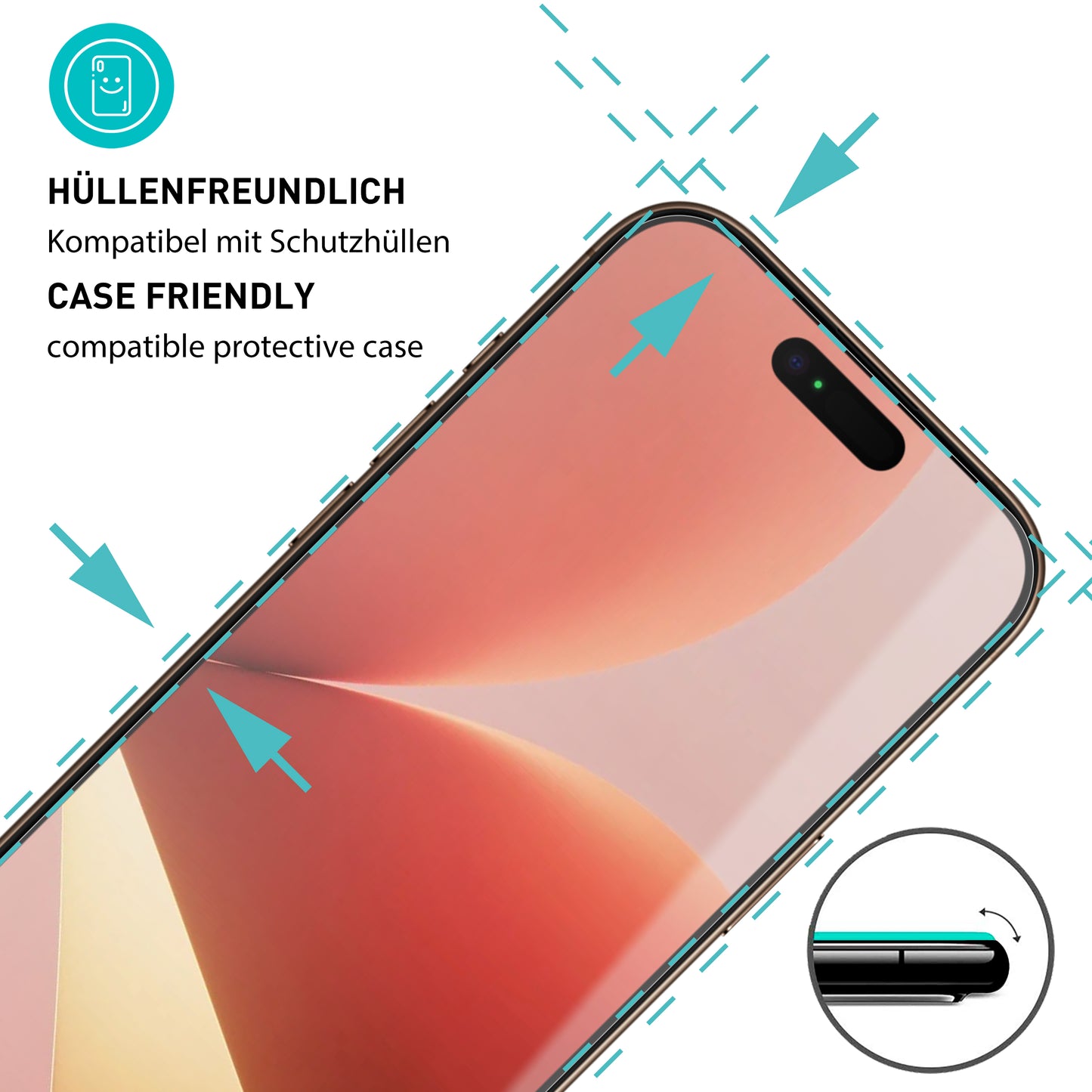 smartect Schutzglas Klar für Apple iPhone 17 Air, 3 Stück