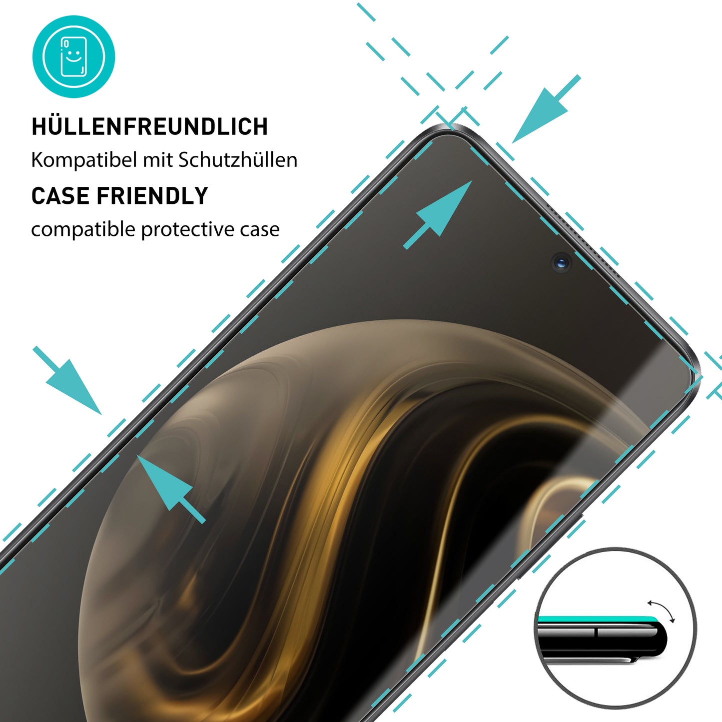 smartect Protective Glass Clear for Huawei Nova 12i, 3 pieces