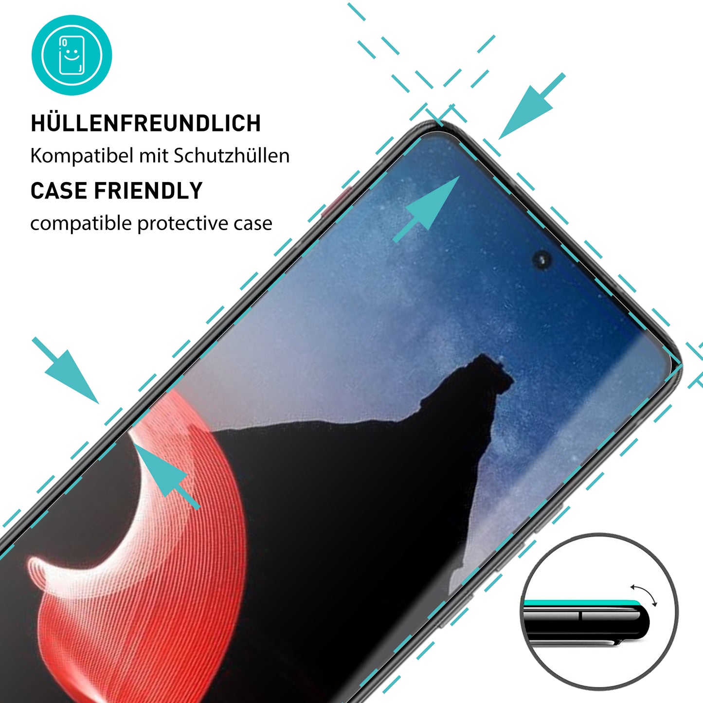 smartect Schutzglas Klar für Motorola ThinkPhone, 3 Stück