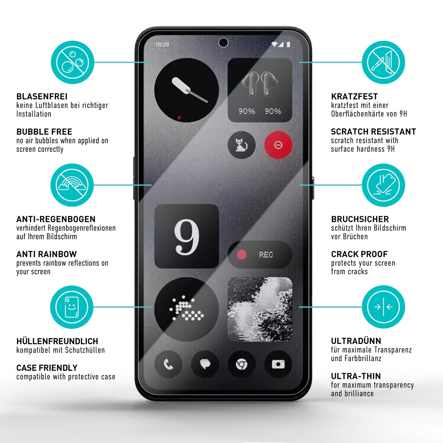smartect Protective Glass Clear for Nothing CMF Phone 1 5G, 3 pieces