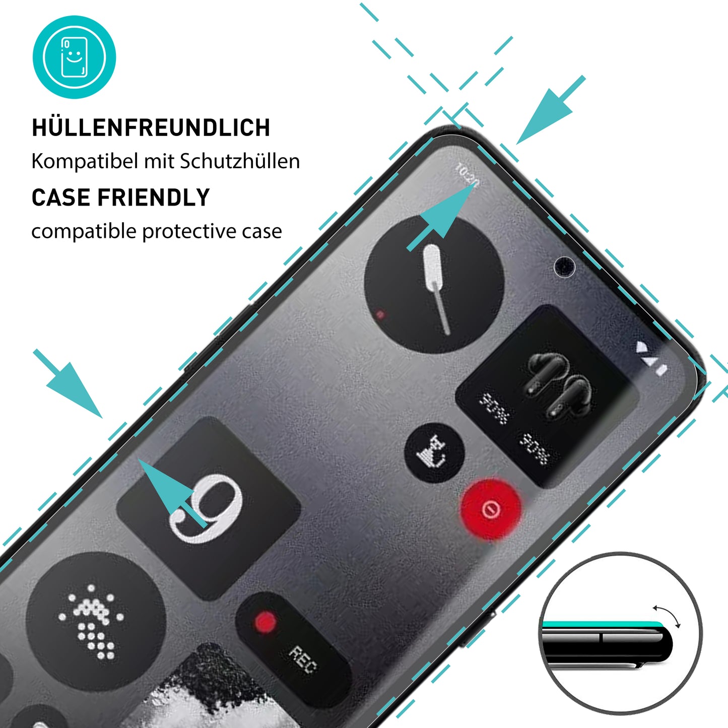 smartect Protective Glass Clear for Nothing CMF Phone 1 5G, 3 pieces