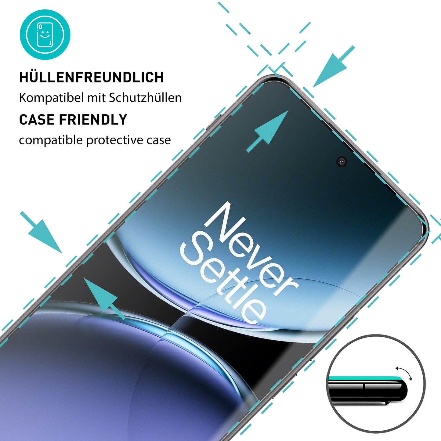 smartect Schutzglas Klar für OnePlus Nord 4 5G / CE4 Lite 5G, 3 Stück
