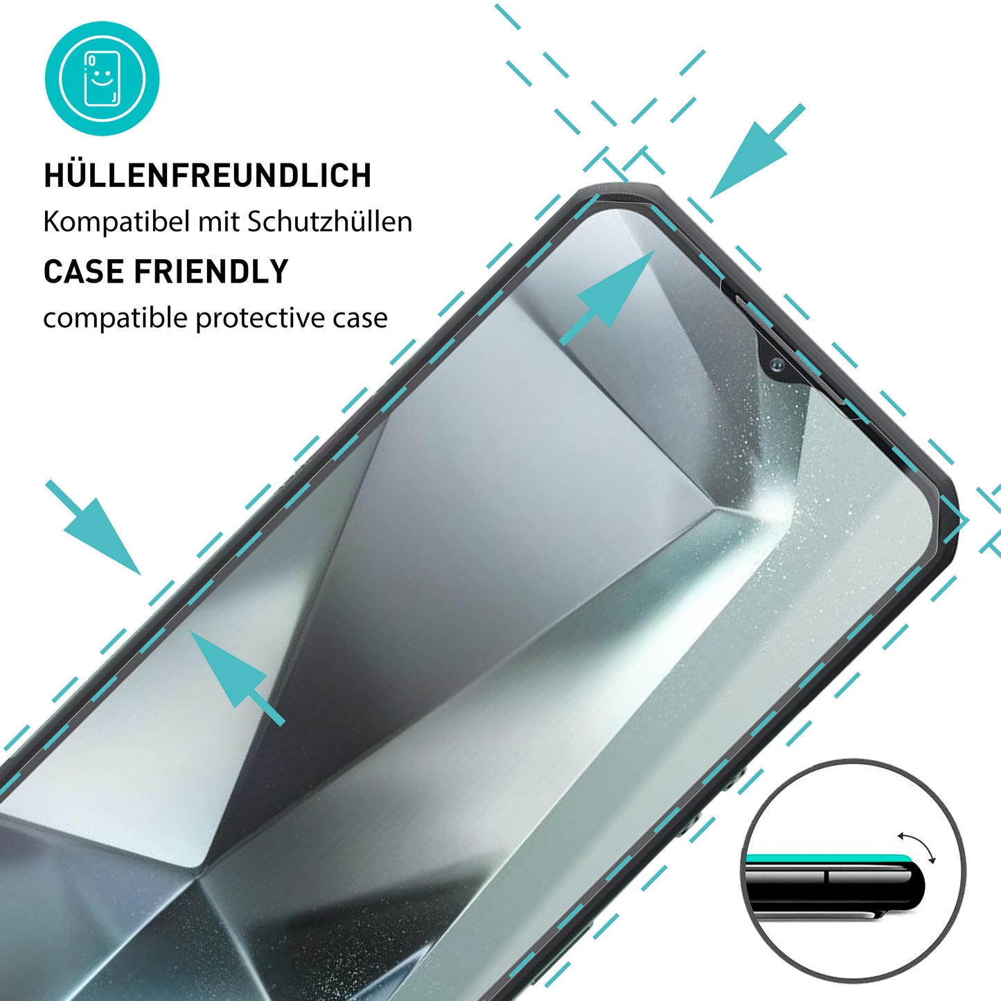 smartect Schutzglas Klar für Oukitel WP35 / WP35S / WP35 Pro, 3 Stück