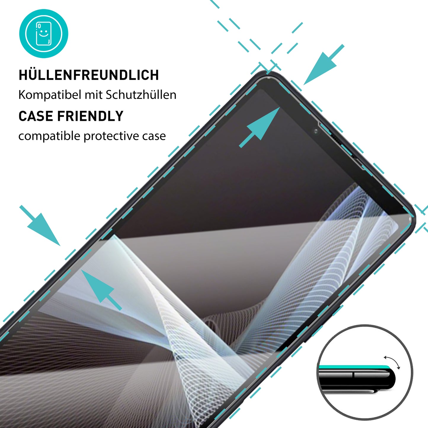 smartect Protective Glass Clear for Sony Xperia 10 III, 3 pieces