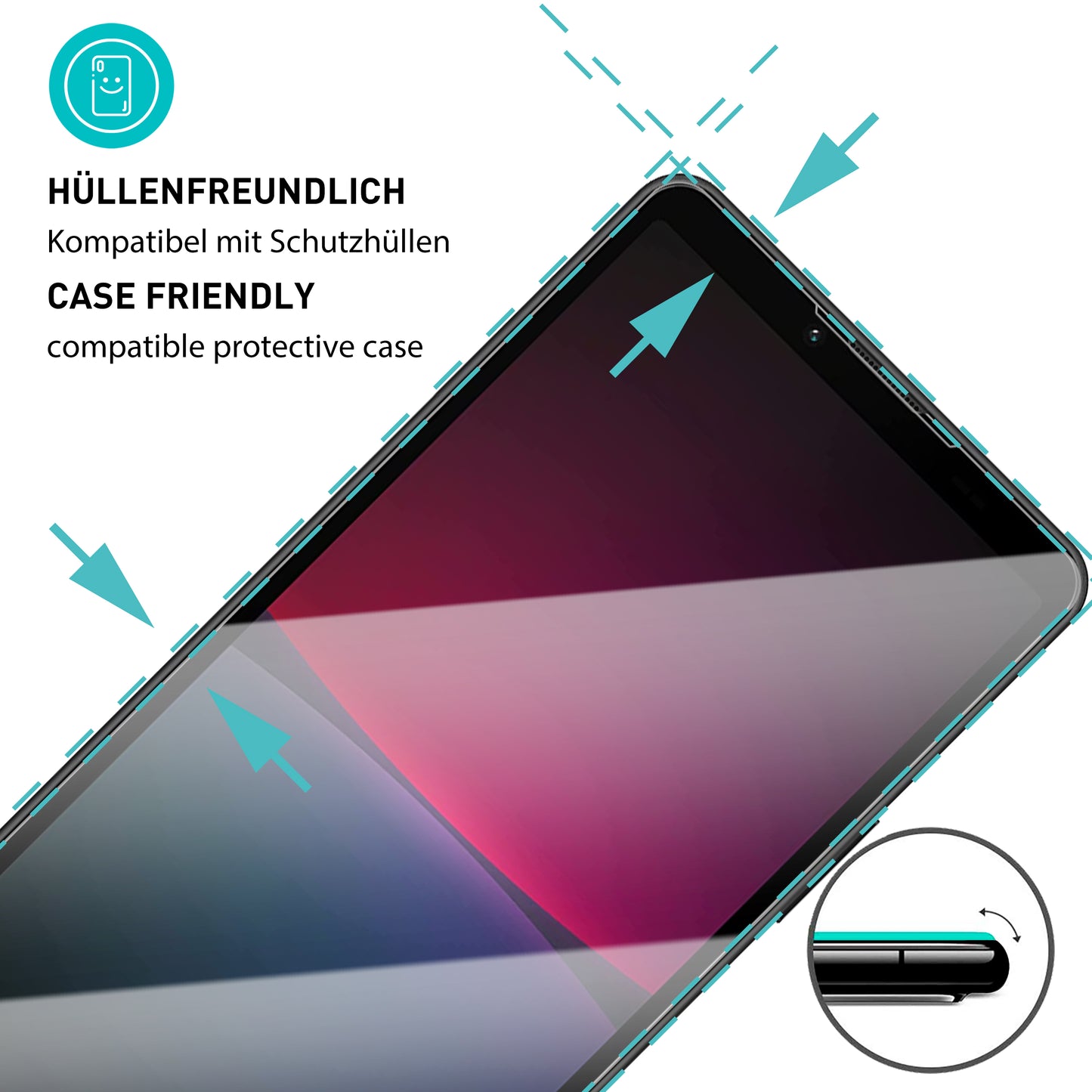 smartect Protective Glass Clear for Sony Xperia 10 IV, 3 pieces
