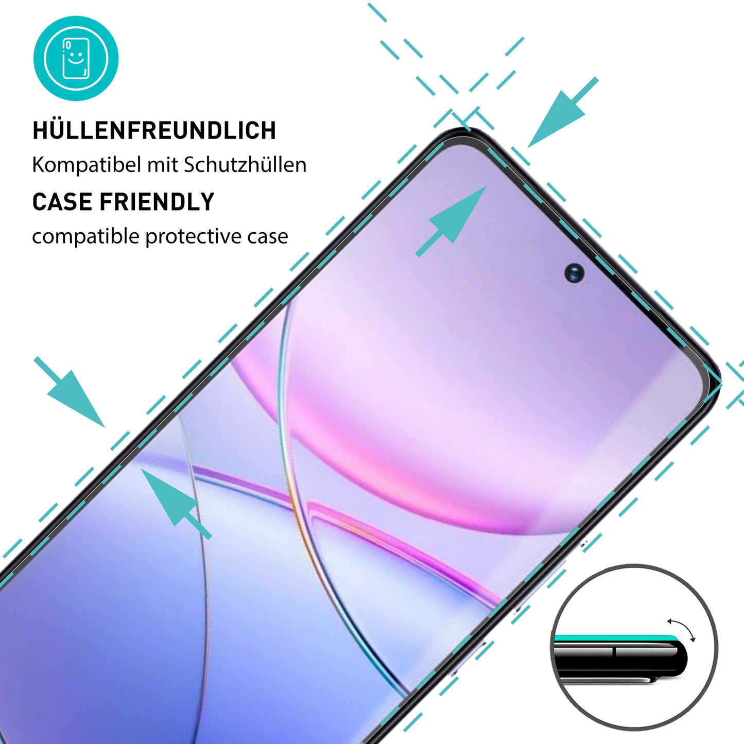 smartect Protective Glass Clear for Vivo V30 Lite 4G / Vivo V40 SE 5G, 3 pieces