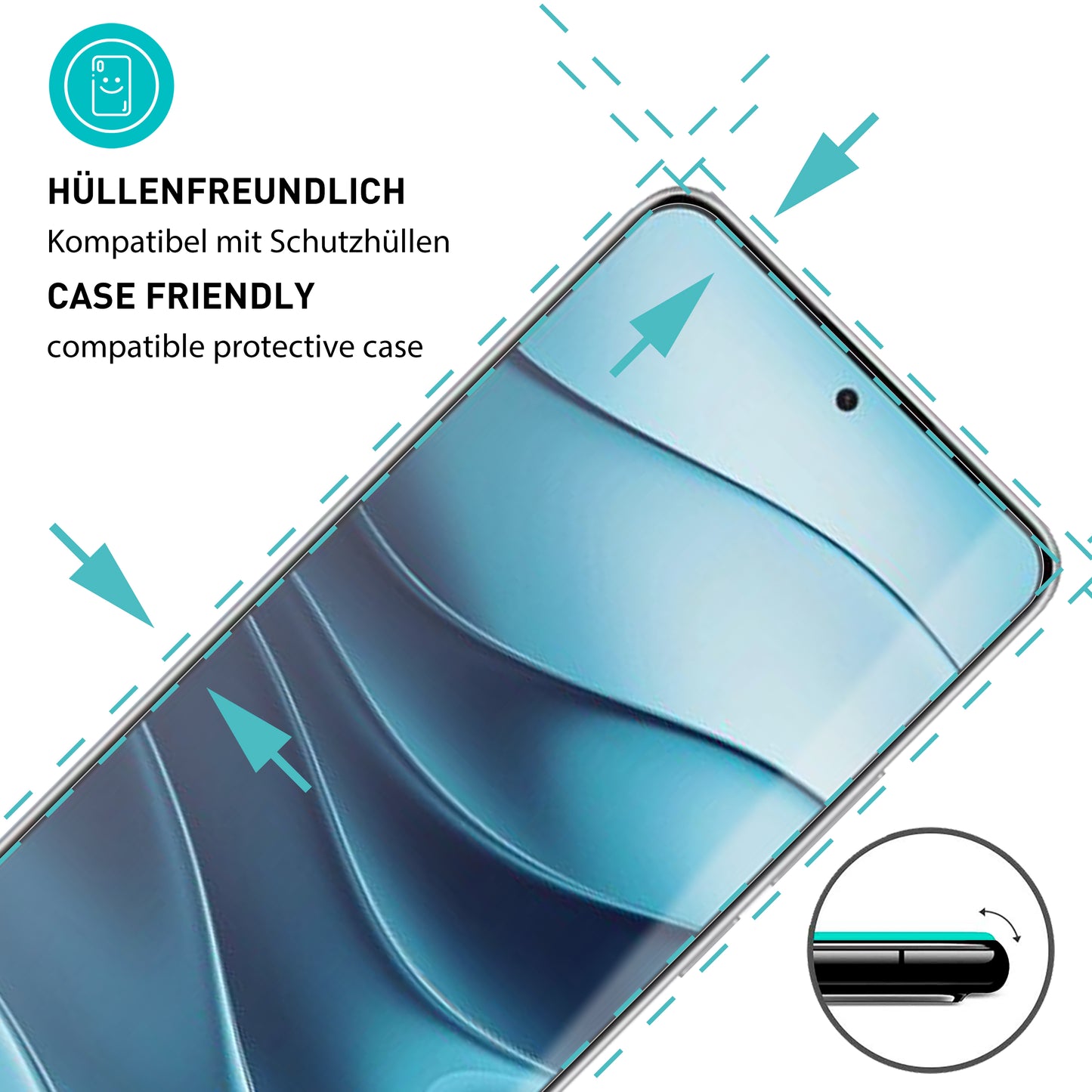 smartect Schutzglas Klar für Xiaomi Redmi Note 14, 3 Stück