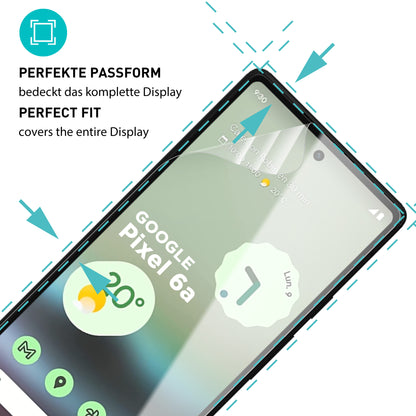 smartect TPU Schutzfolie Klar für Google Pixel 6a, 2 x Front + 2 x Cam