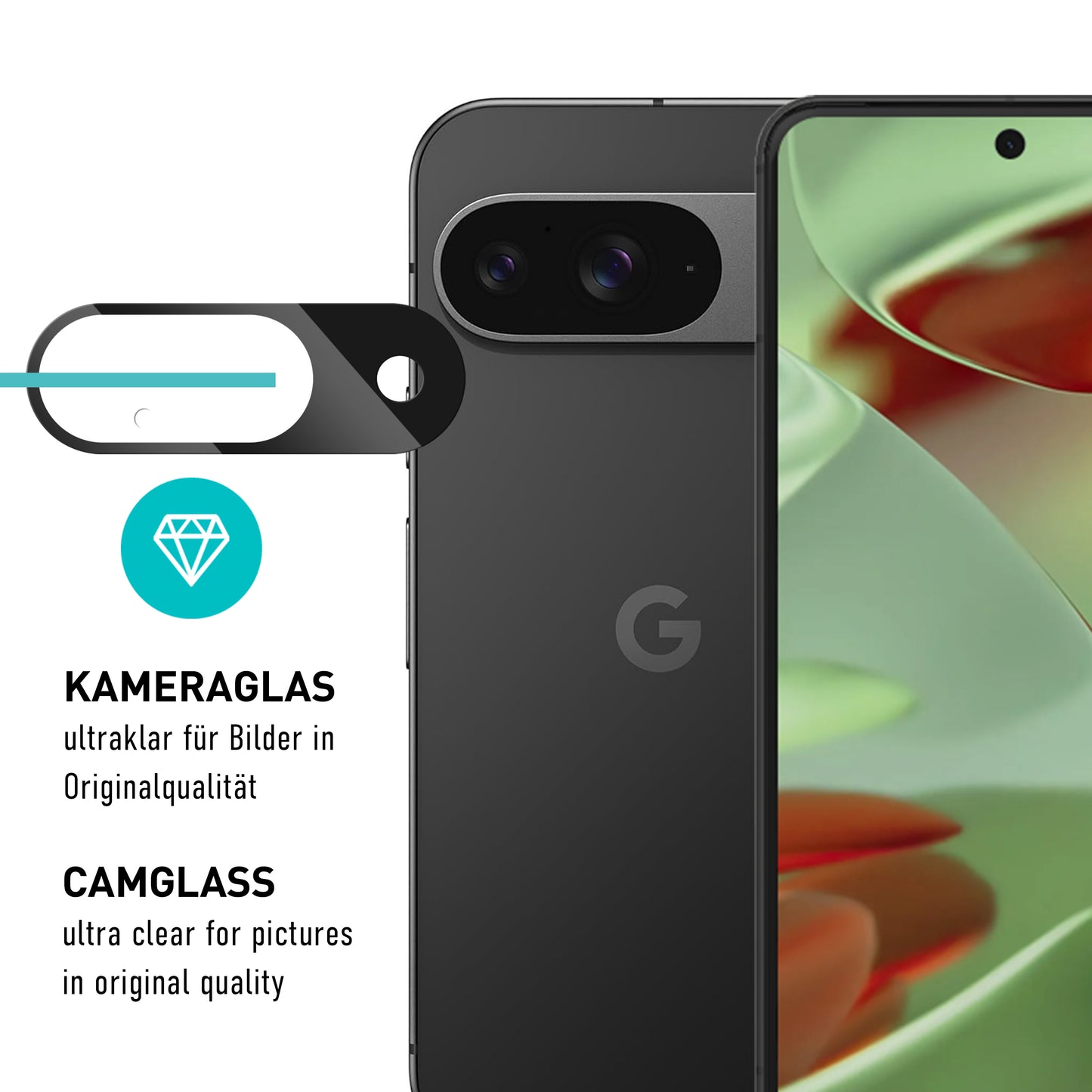 smartect TPU Schutzfolie Klar für Google Pixel 9, 2 x Front + 2 x Cam