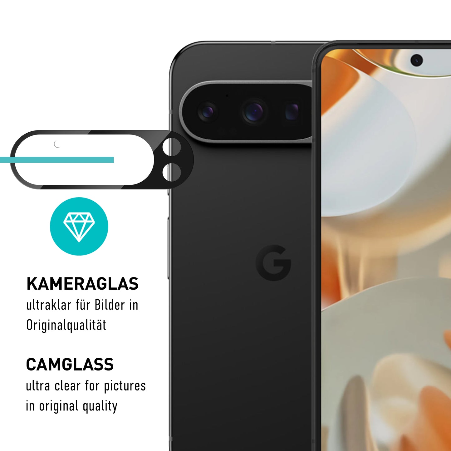 smartect TPU Schutzfolie Klar für Google Pixel 9 Pro, 2 x Front + 2 x Cam