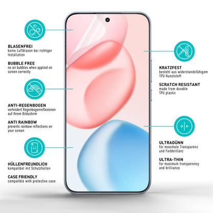 smartect TPU Schutzfolie Klar für Honor 400 Pro, 2 x Front + 2 x Cam