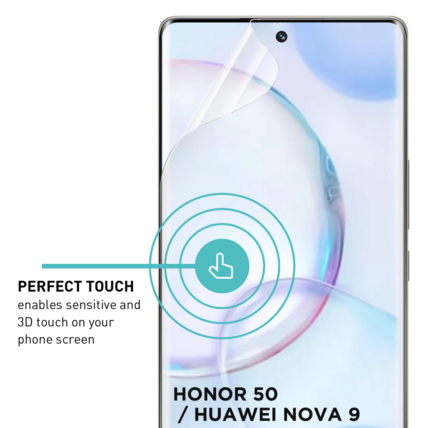 smartect TPU Schutzfolie Klar für Honor 50 / Huawei Nova 9, 2 x Front + 2 x Cam