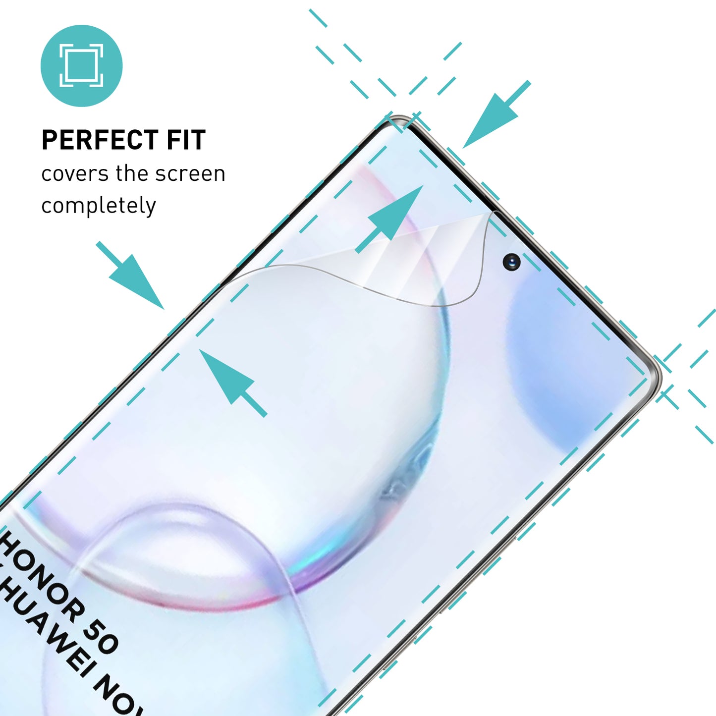 smartect TPU Schutzfolie Klar für Honor 50 / Huawei Nova 9, 2 x Front + 2 x Cam