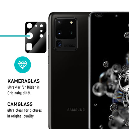 smartect TPU Schutzfolie Klar für Samsung Galaxy S20 Ultra, 2 x Front + 2 x Cam